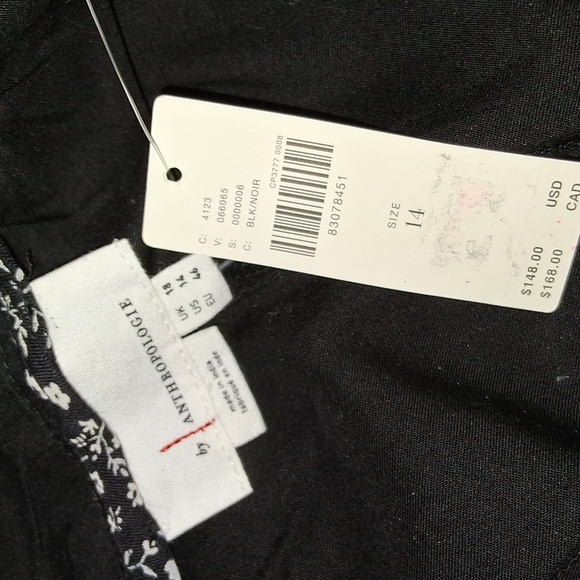 Anthropologe Eyelet Trimmed Palazzo Pants NWT - Picture 3 of 4